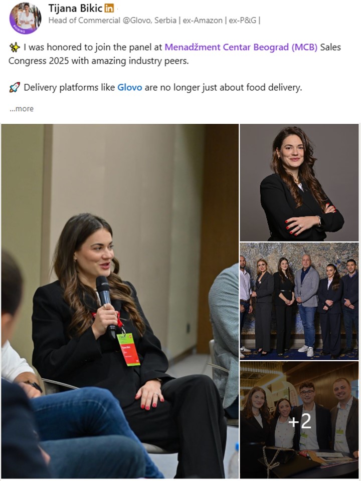 https://www.linkedin.com/posts/tijanaradisavljevic_salescongress-fooddelivery-qcommerce-ugcPost-7383950407598845952-u28k?utm_source=social_share_send&utm_medium=member_desktop_web&rcm=ACoAADdZvG0BBF16WsXNdEhE7HnbVmGUeZyCLc0